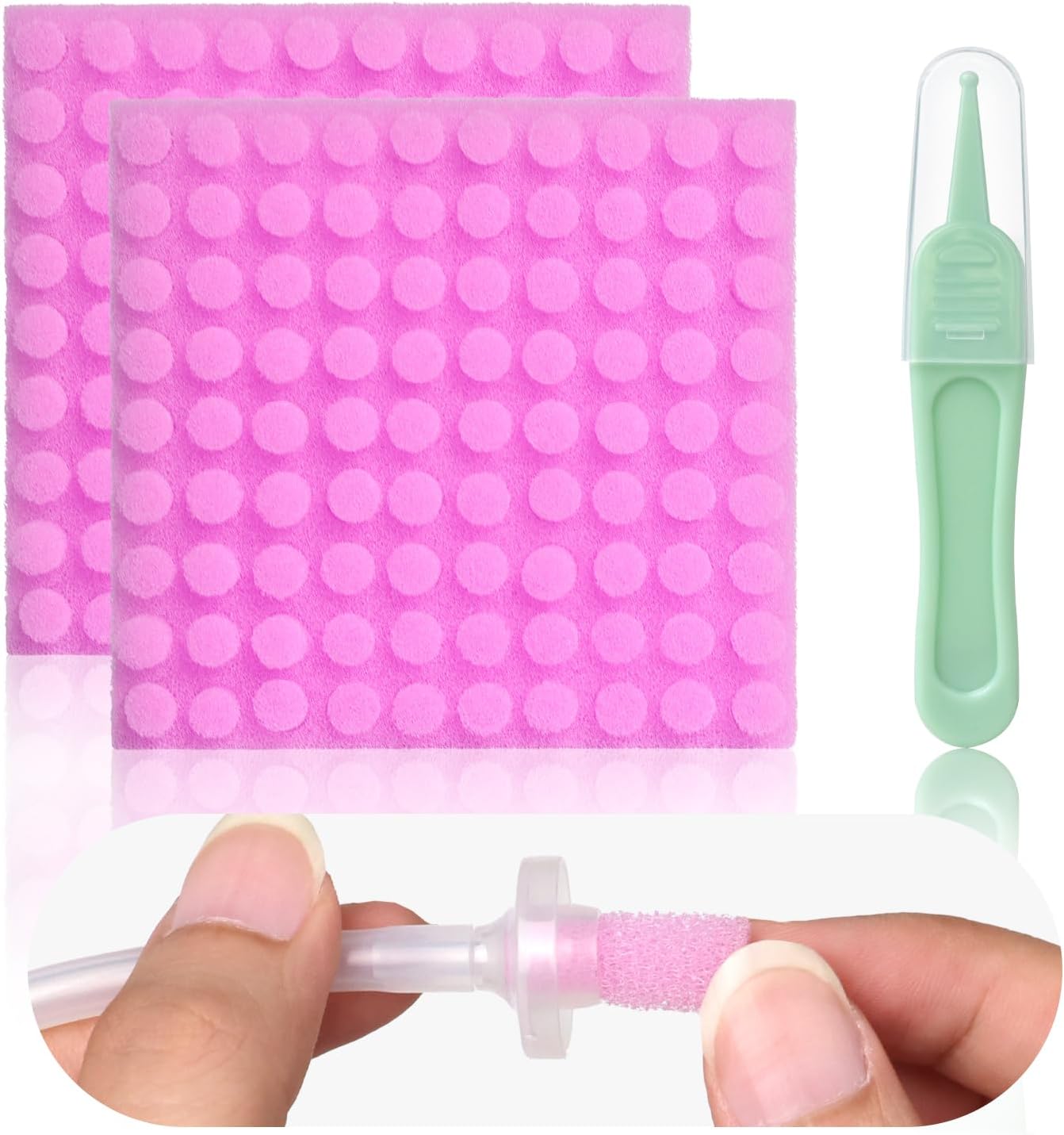 100-Pack of Premium Nasal Aspirator Hygiene Filters, Replacement for Baby Nasal Aspirator Filters, BPA, Phthalate & Latex-Free