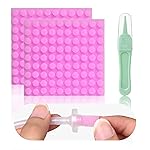 Qunlions life Replacement for Nosefrida Nasal Aspirator Filters, 200-Pack of Premium Nasal Aspirator Hygiene Sponges, with Nose Cleaning Tweezers (Red,200 Count)