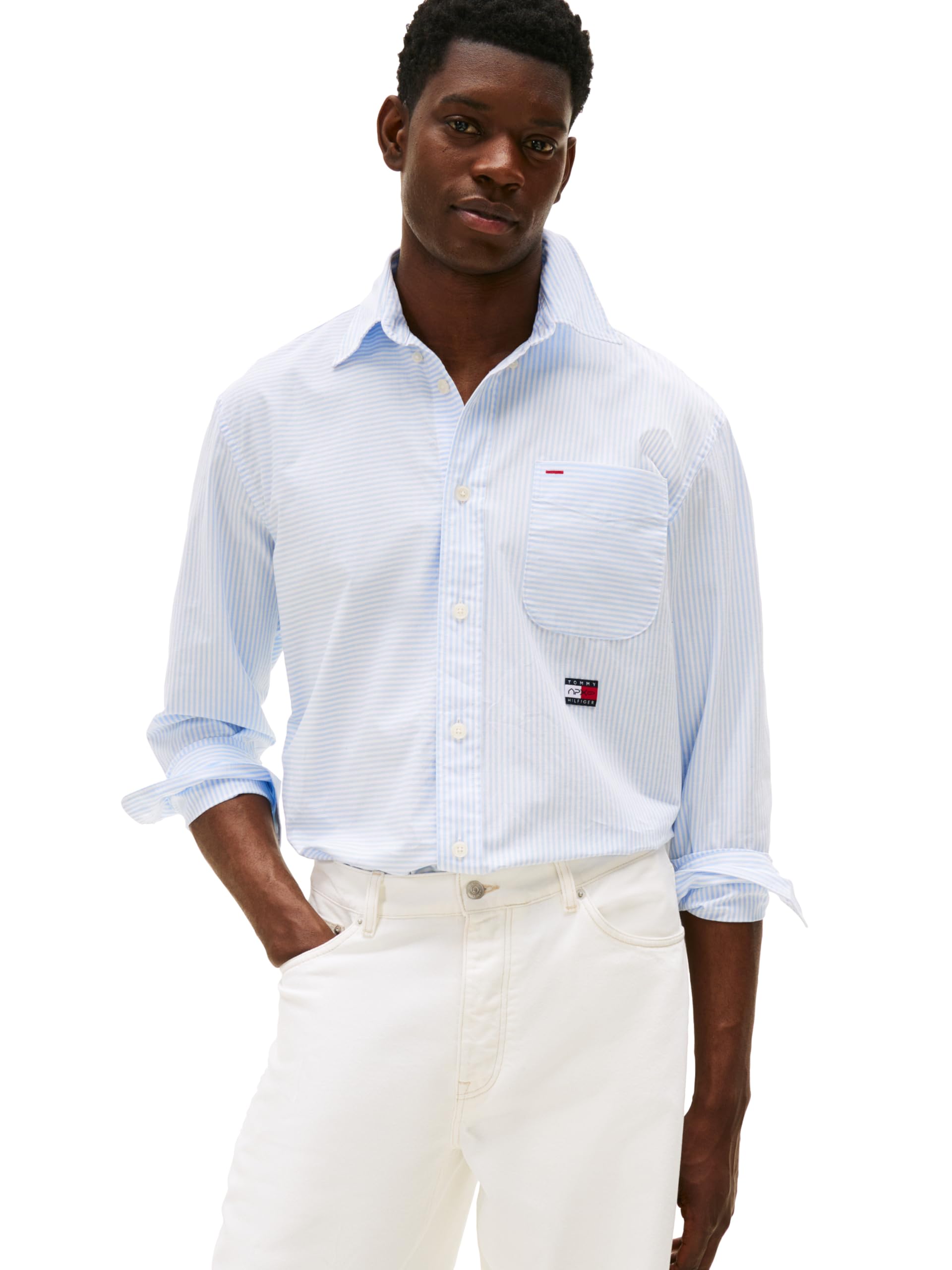 Tommy Hilfiger Apxgp Collection Striped Shirt Apxgp Collection Camicia a Righe Uomo (Pacco da 1)