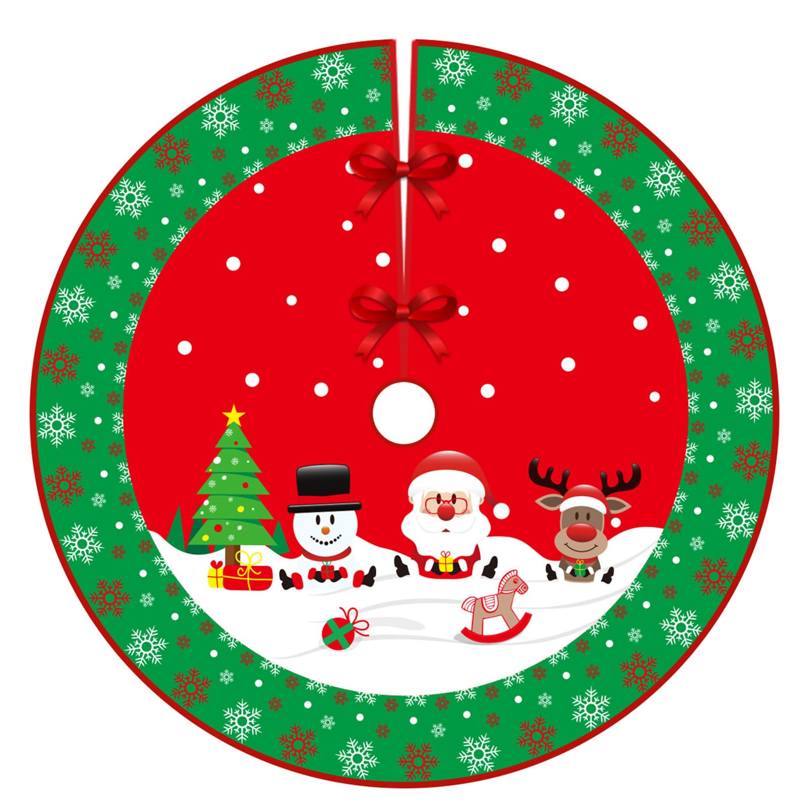 Festival Tree Skirt Christmas Tree Base Covers Christmas Decoration Machine Washable for Holiday Party Centerpieces Holiday Party Decoration Skirt