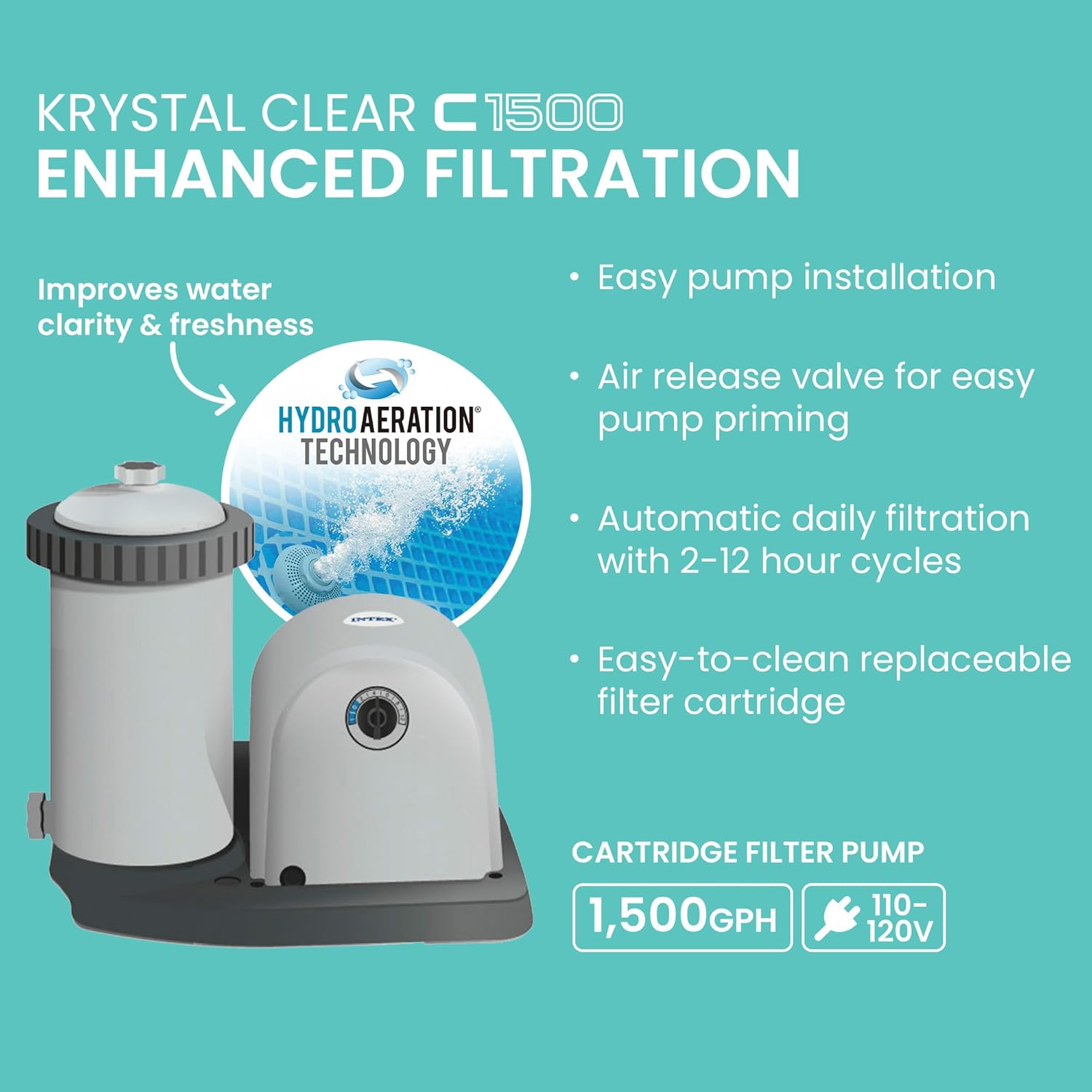 Intex Krystal Clear C1500 Filter Pump