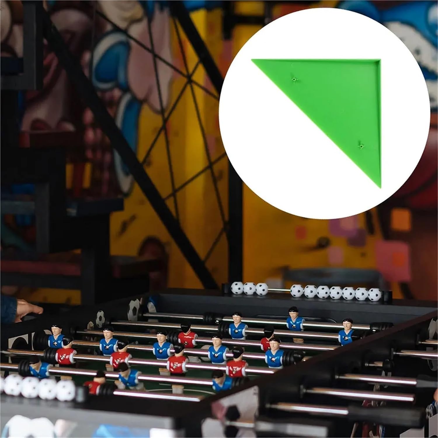 Foosball Table Corner Protectors 12 Pcs Triangle Corner Protectors for Foosball Table Heavy Duty Edge Guards Enhanced Ball Movement Football Parts