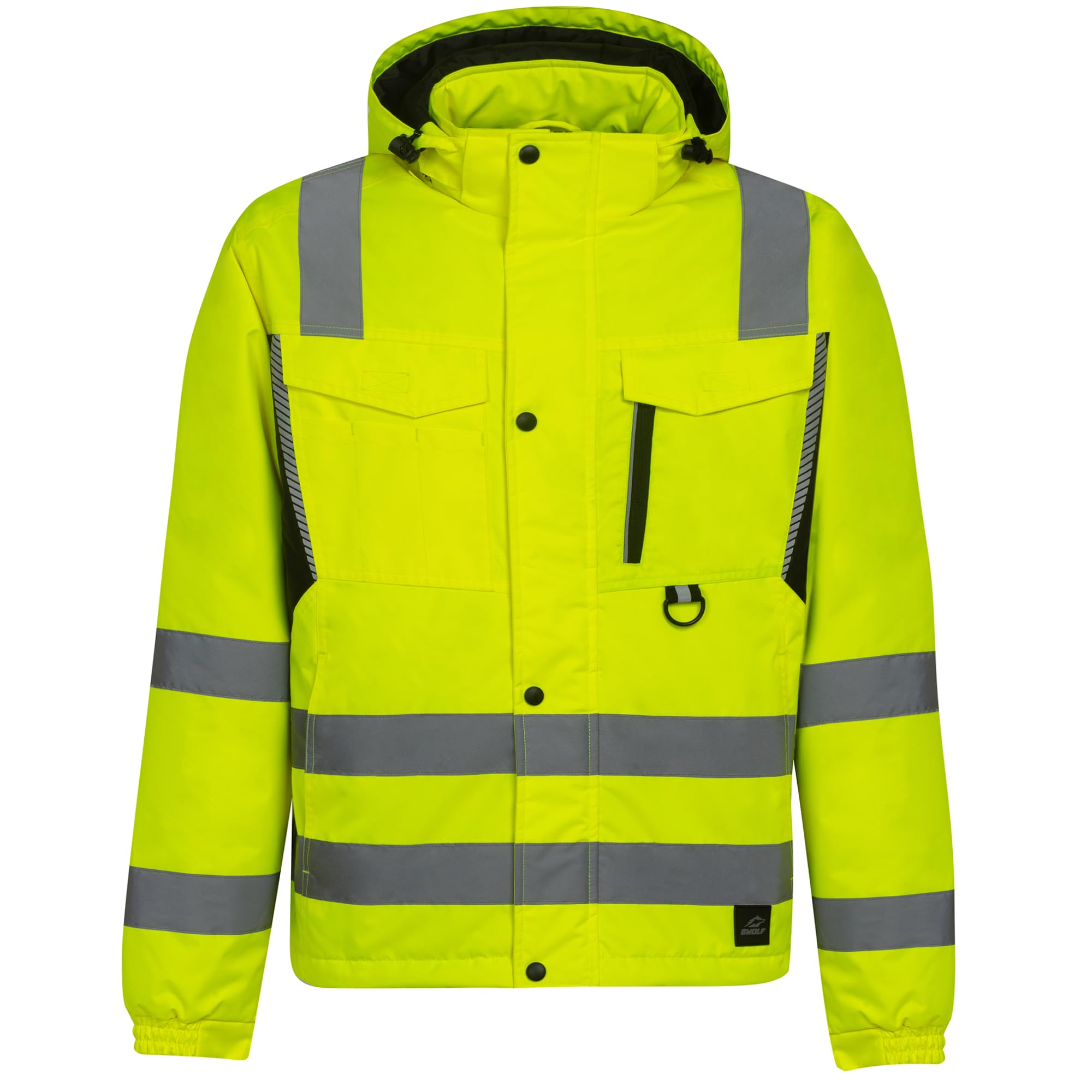BWOLF DRIFT ICE Arbeitsjacke Herren Winter Arbeitsjacke Herren Wasserdicht Reflektierende Jacke Herren