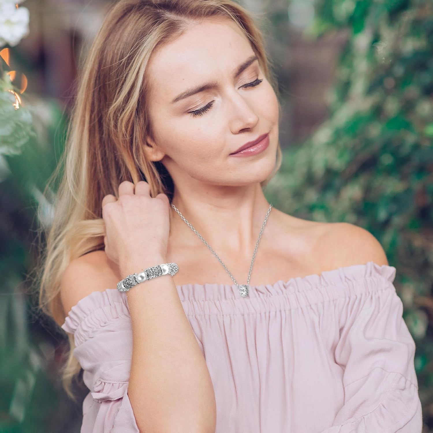 Giantree 100 Pcs 12mm Silver Rhinestone Spacer Beads for Jewelry Making, DIY Pens, Bracelets, Necklaces, Pens - Image 6