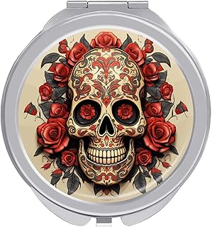 Espejo de maquillaje de viaje con diseño de c...