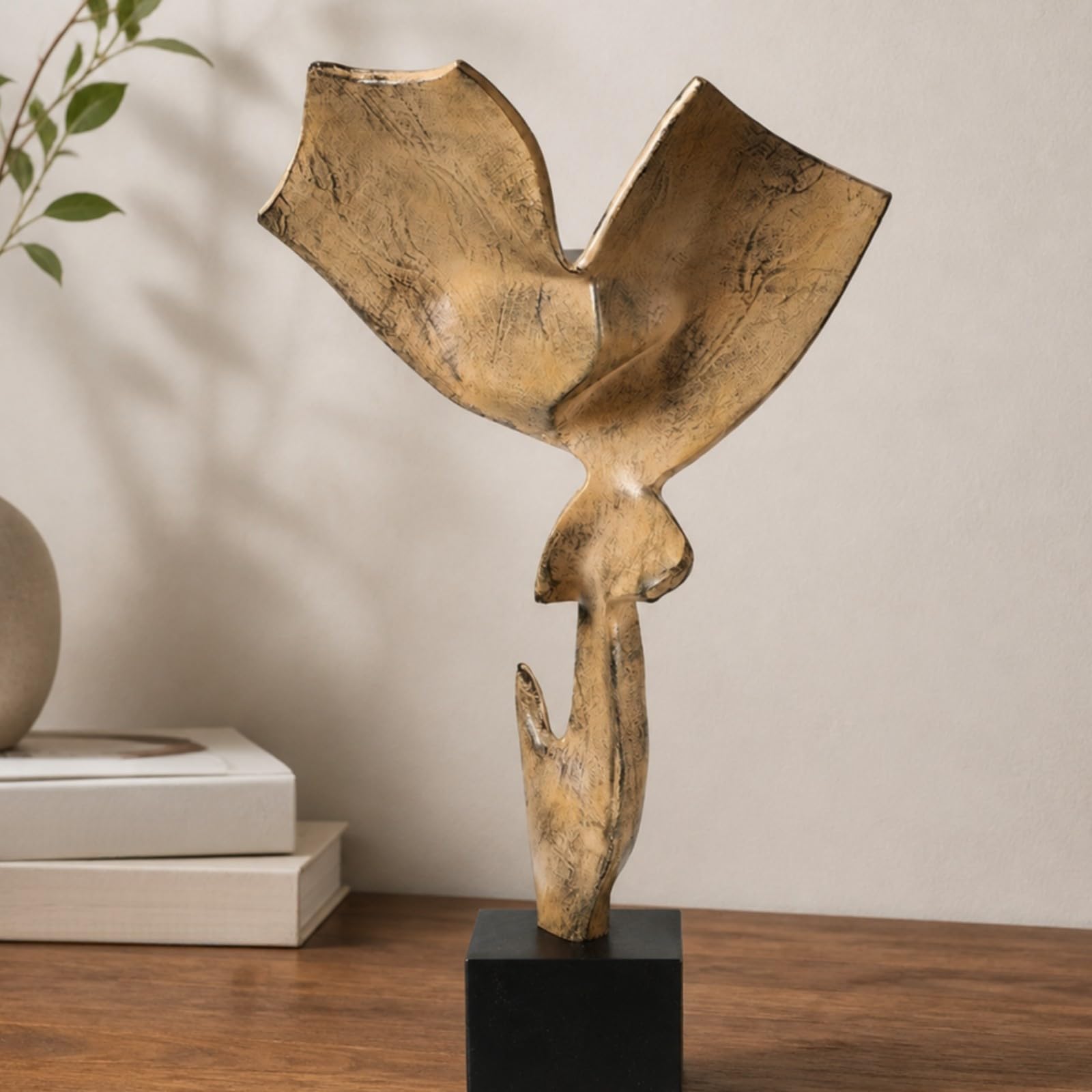B Baosity Escultura Resina Estable | Estilo Estilo rústico Oriental Rústico, Figura Resina, Artística, para Salón