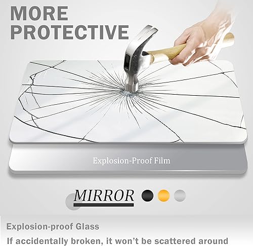 Miniatura 4 de NeuType Espejo de longitud completa, 64 x 22 pulgadas con soporte, montado en la pared o en el suelo, marco fino de aleación de aluminio, plateado