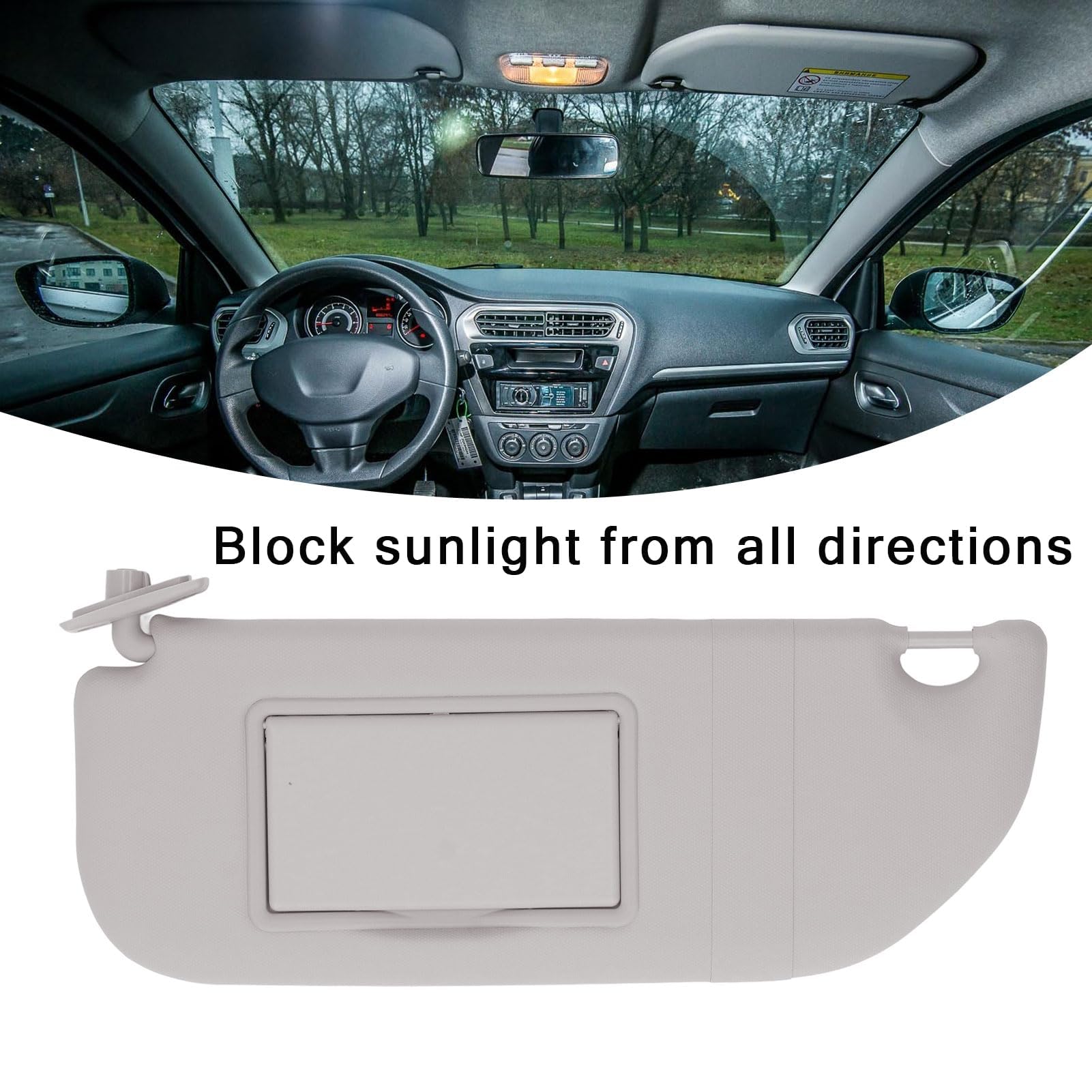 Lado del Conductor Izquierdo Sun Visor Genuine No. 98038433ds Kit Anti resplandeciente Kit Directo para Modelos C3