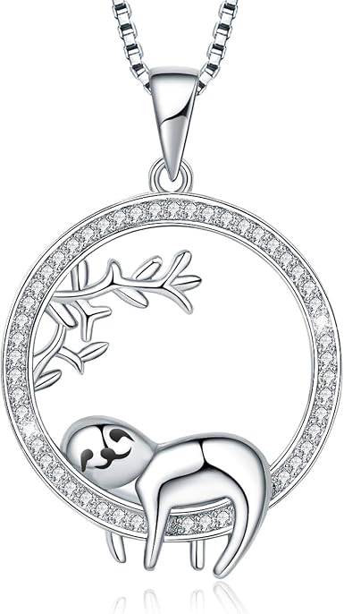 Amazon.com: Sloth Necklace, Sloths Cute 