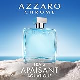 Azzaro Chrome Eau de Toilette for Men, Fresh Aquatic Woody Fragrance, Everyday Men's Aftershave, Invigorating & Comforting Scent, Sandalwood, Amber, Maté accord, Perfume for Men, 100Ml - 3