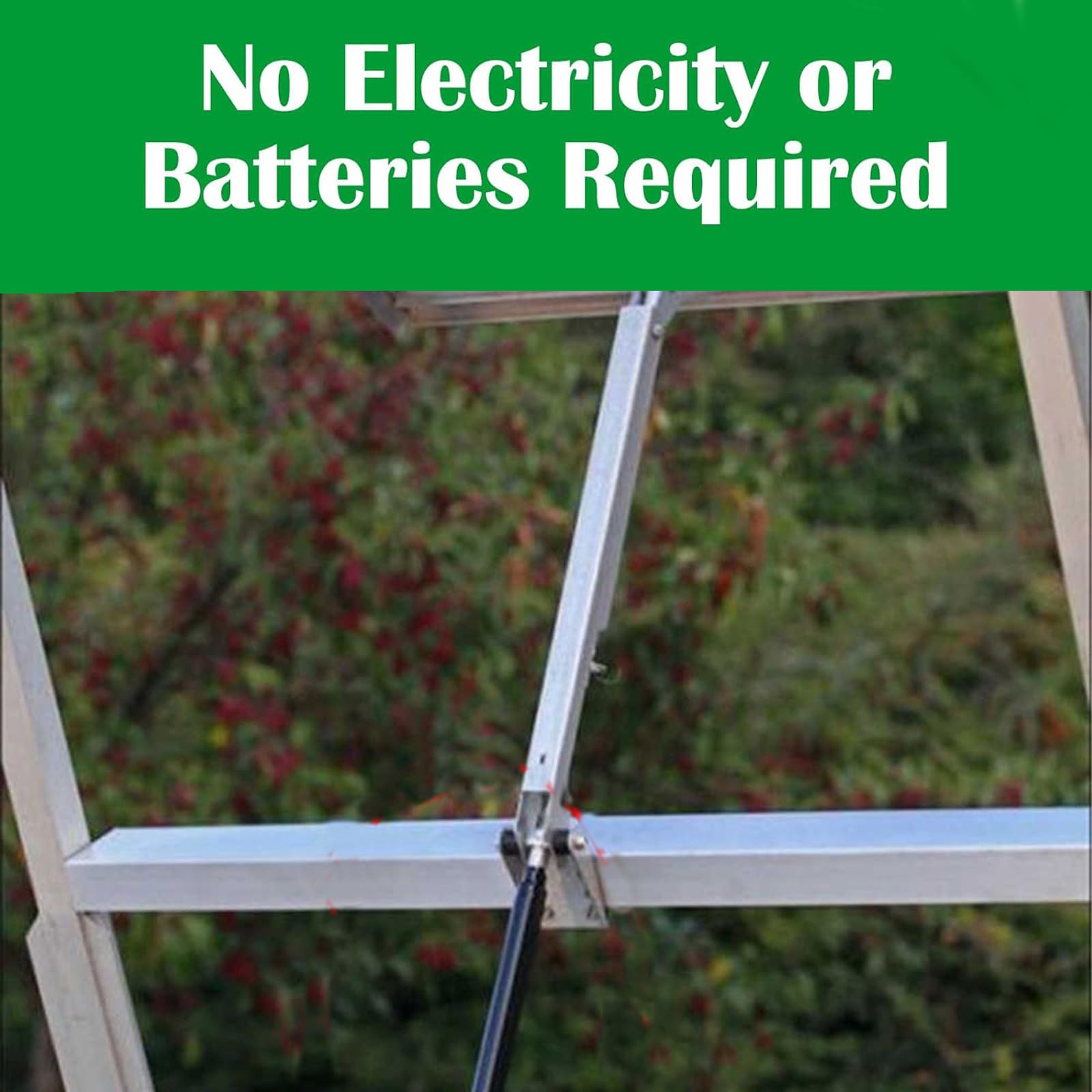 Apriporta Automatico Per Serra - Kit Solare Con Sensore Termico - Apertura Fino A 45 Cm E 7 Kg - Foto 3