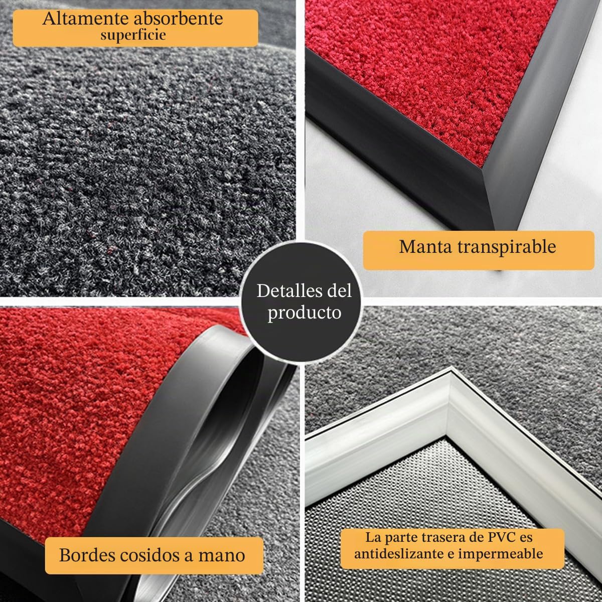 Felpudo Personalizado con Nombres, Texto, Personalizable Alfombras Personalizadas para la Entrada a casa, Antideslizante Personaliza Tu Felpudos para Pasillo,Cocina Exterior (120×60cm)