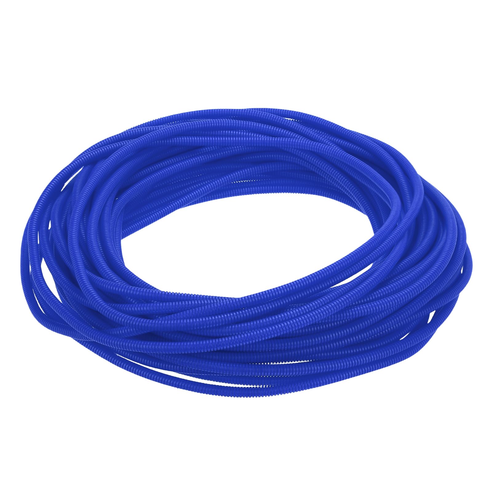 sourcing map Split Wire Loom Tubing 1/4"(6.5mm) ID 100FT(30m) Wire Loom Tubing Heat & Cold Resistant -40F to 257F Plastic Flexible Conduit Cord Protector for Electrical Wires Cable, Blue — image 1