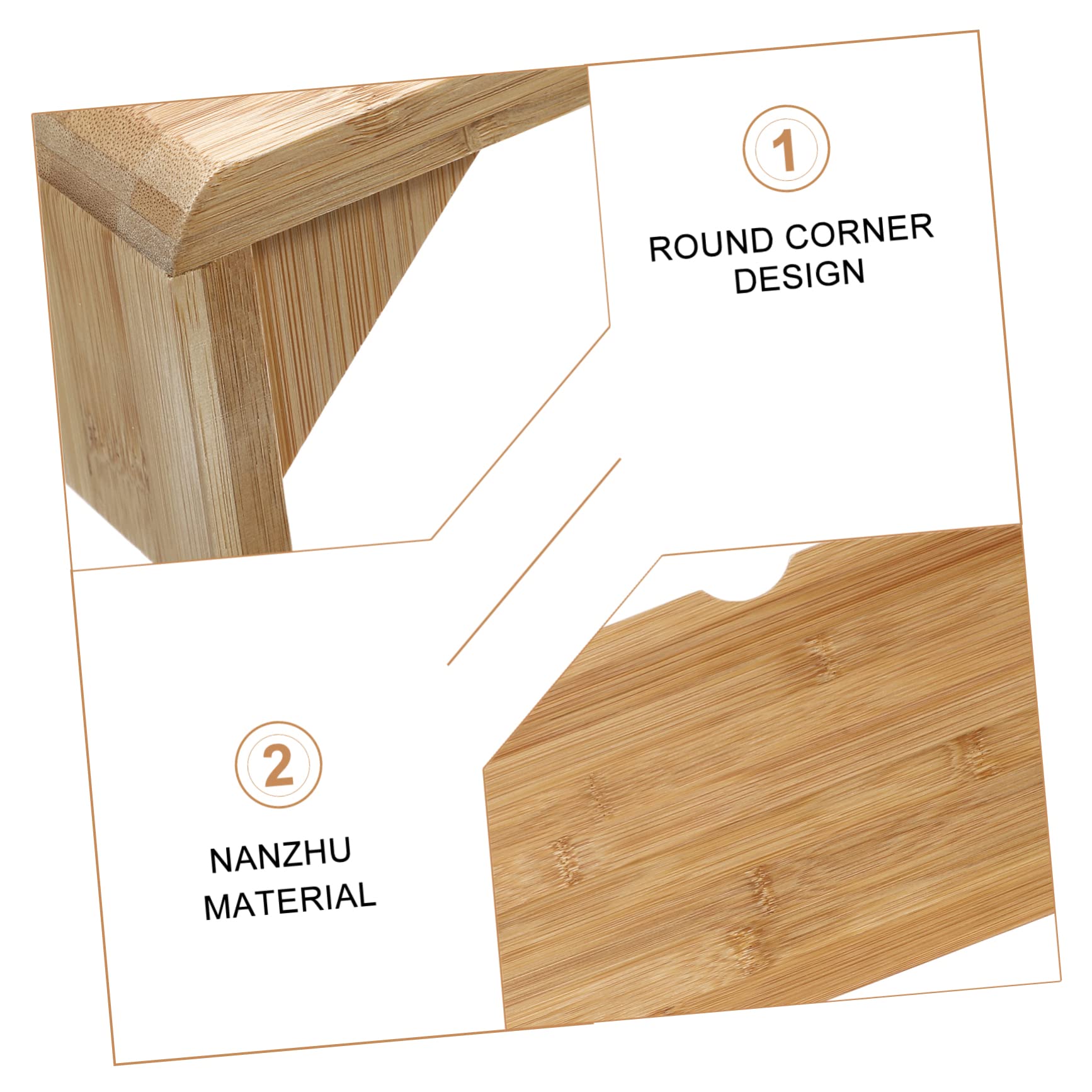 Supporto Alza Monitor in bambù Naturale Organizer Scrivania Semplice e Pratico per Computer Scolastico e Ufficio Mobile Portaoggetti