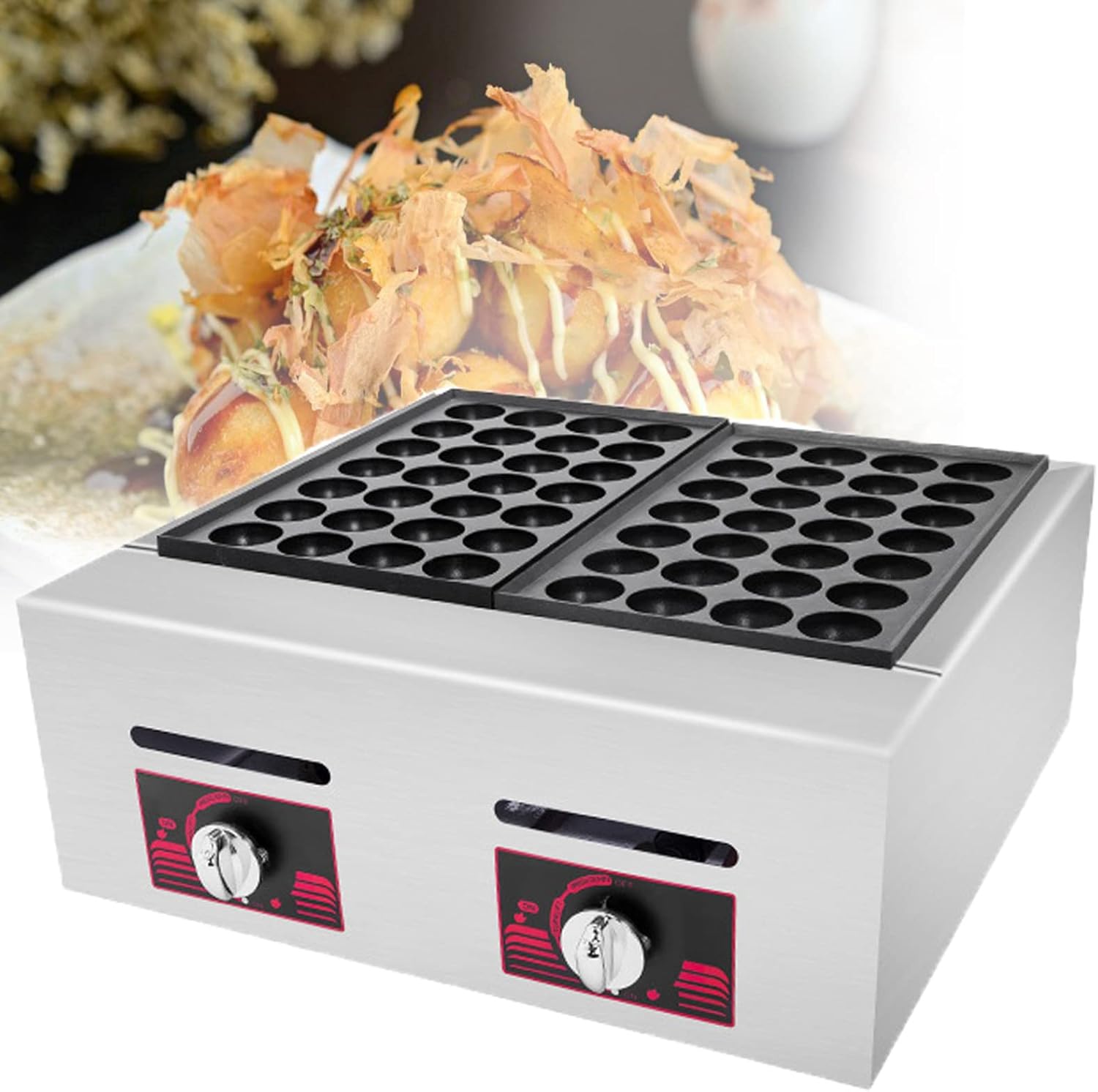 Commercial Octopus Ball Maker,Octopus Ball Maker 56 Round Molds,Health And Home Breakfast Maker,For Making Fruit Jam Cheese Bacon Chocolate Eggs Or Meat Food