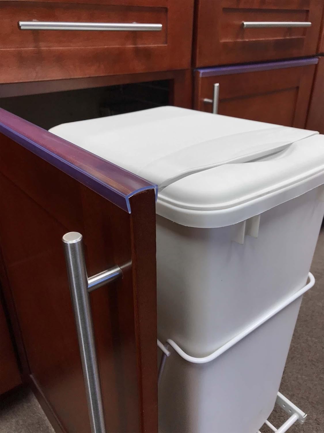 Outwater Industries | 3/4 Inch (.75'') Cabinet Door Protector Edge Guard in Clear | Fits 3/4" Edge | 24 Inch (Pack of 6)