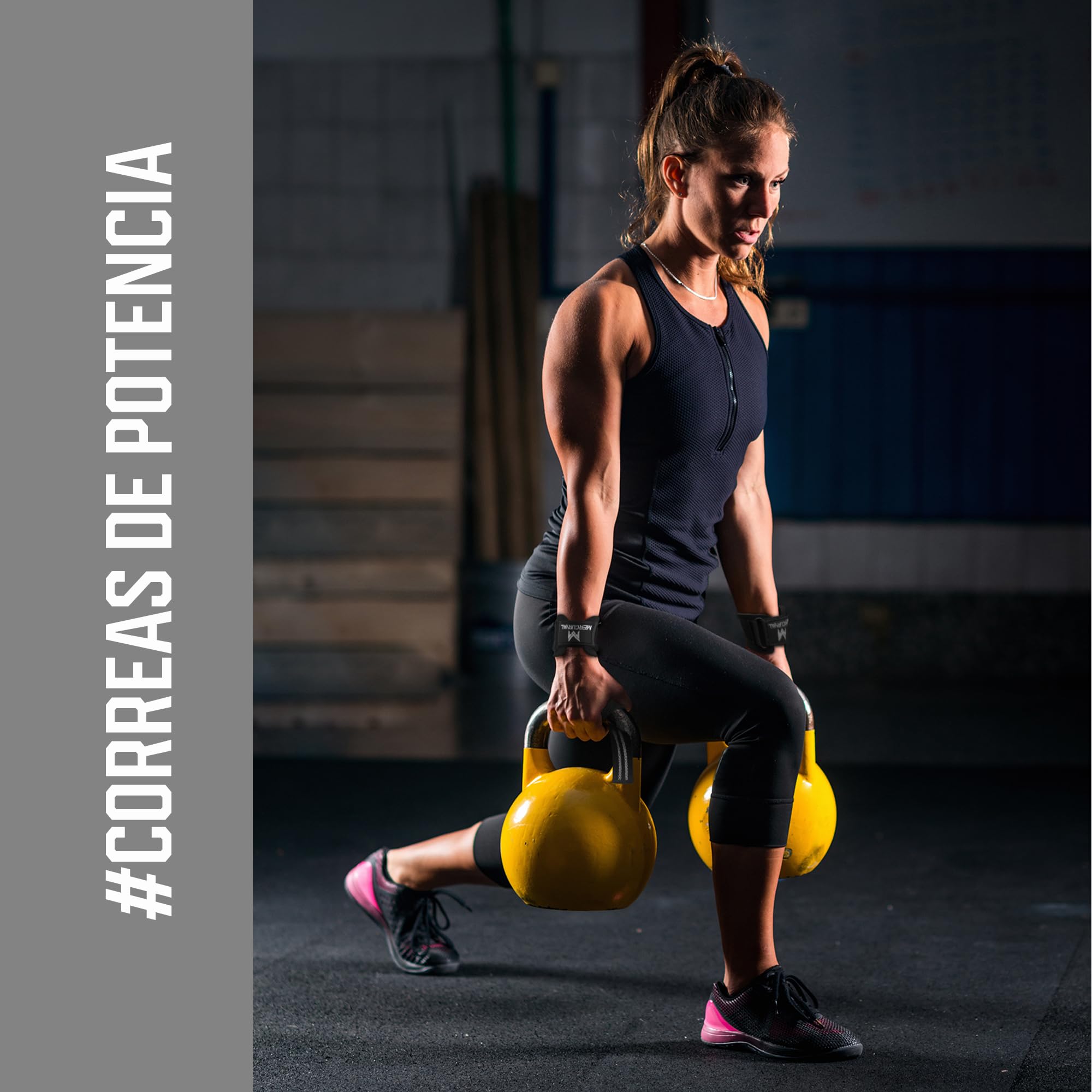 MERCURYAL Straps Gym z paskiem na nadgarstek do podnoszenia ciężarów i podnoszenia ciężarów - Siłownia na nadgarstki - Podnoszenie pasków - Paski chwytające - Kierownice do siłowni do ciężaru martwego