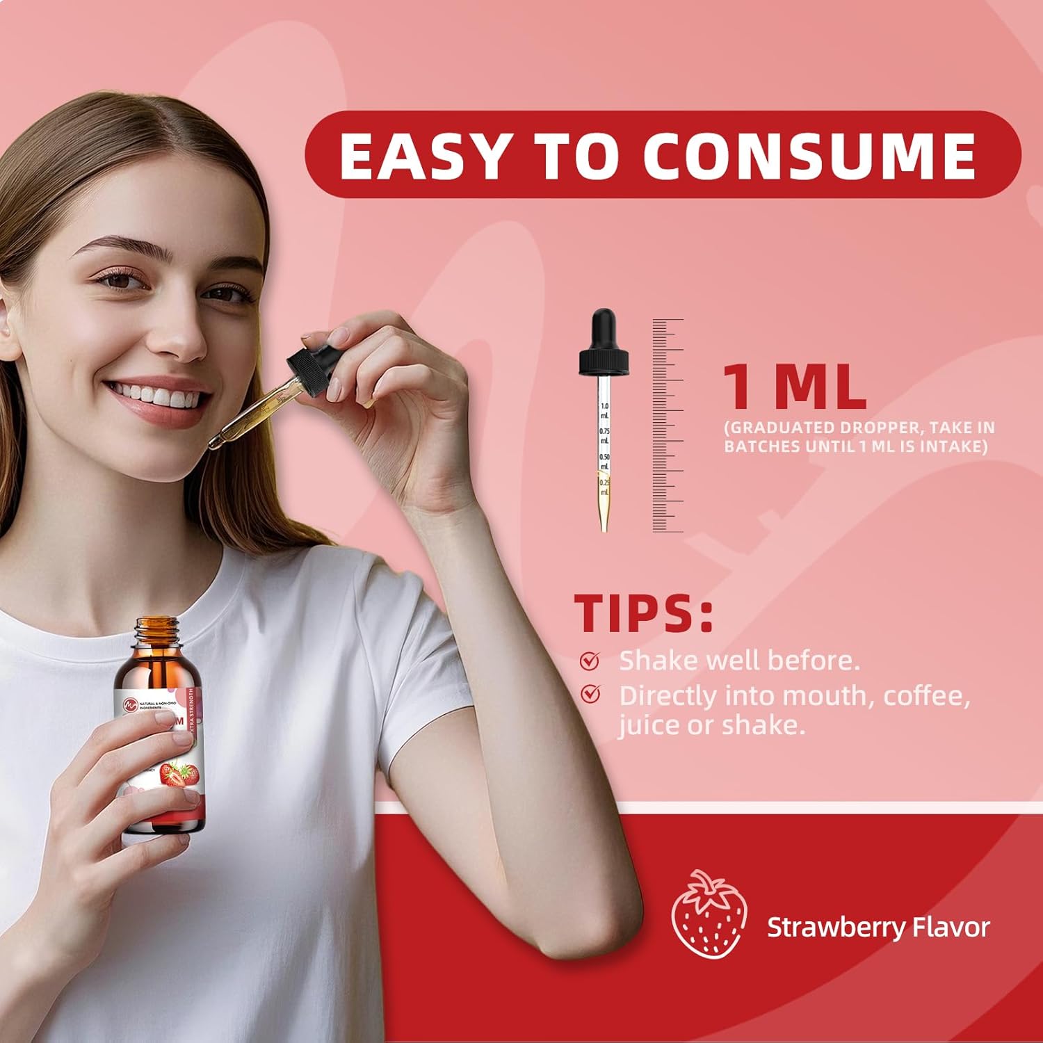 (3 Pack) Magnesium Glycinate Liquid Drops, High Absorption Magnesium Liquid with Bromelain, Vitamin B6 C D, Magnesium Supplement for Kids and Adults, Night & Muscle Support, Strawberry Flavor