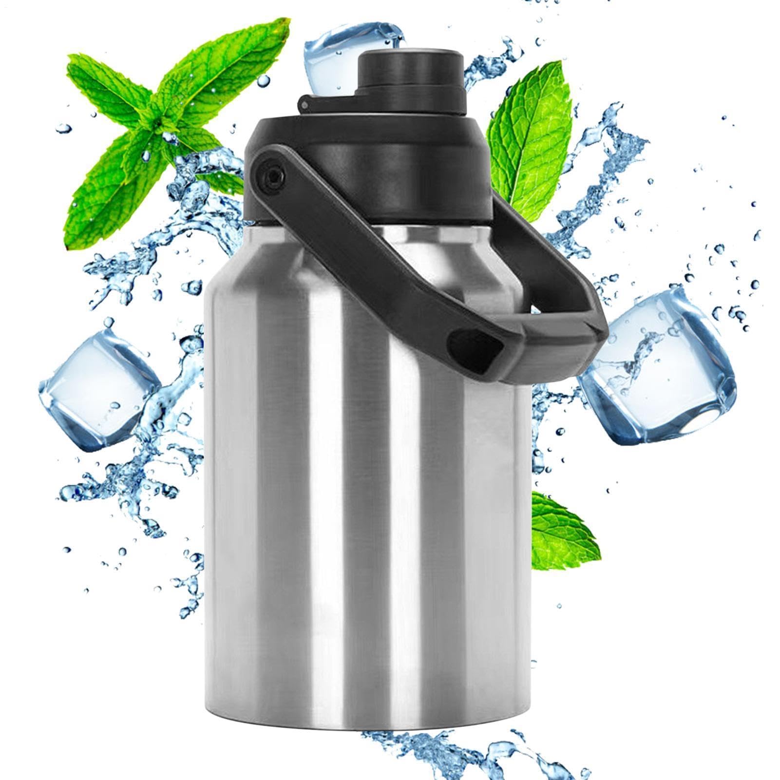 Botella de agua de galón | Botella de hielo al vacío de acero inoxidable