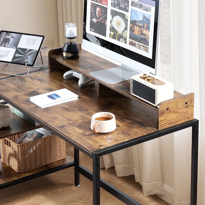 Escritorio para Computadora 47 Pulgadas con Estante - Modern miniatura 6