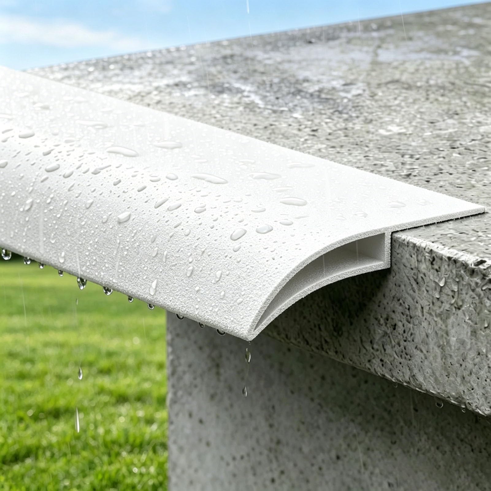 Cubierta intermitente de aluminio resistente al óxido para barandillas