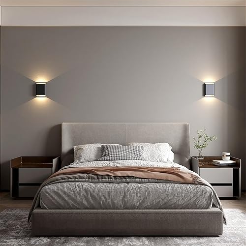 Miniatura 8 de ilucezzo Luces LED de pared para exteriores, apliques de pared regulables de 15.5 W, IP65 impermeables, lámparas de pared modernas para dormitorio,
