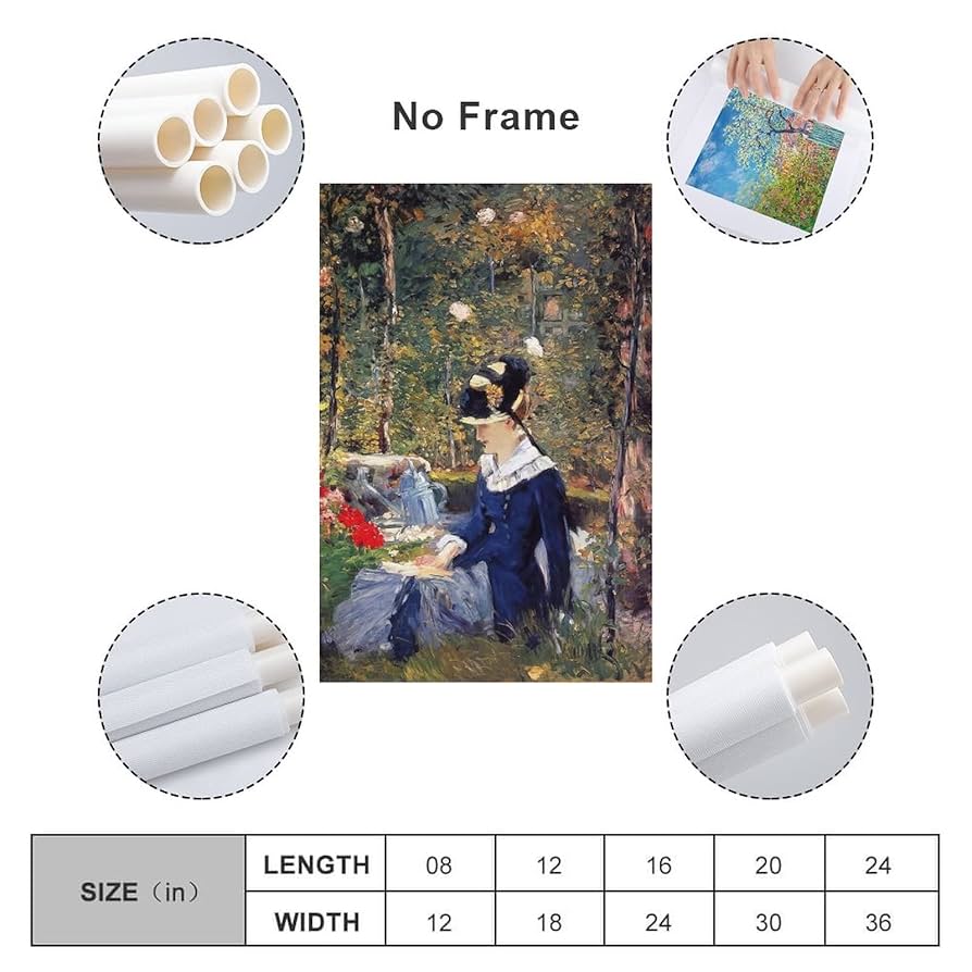 Amazon.co.jp: Edouard Manetエドゥアール・マネ絵画作品『庭の