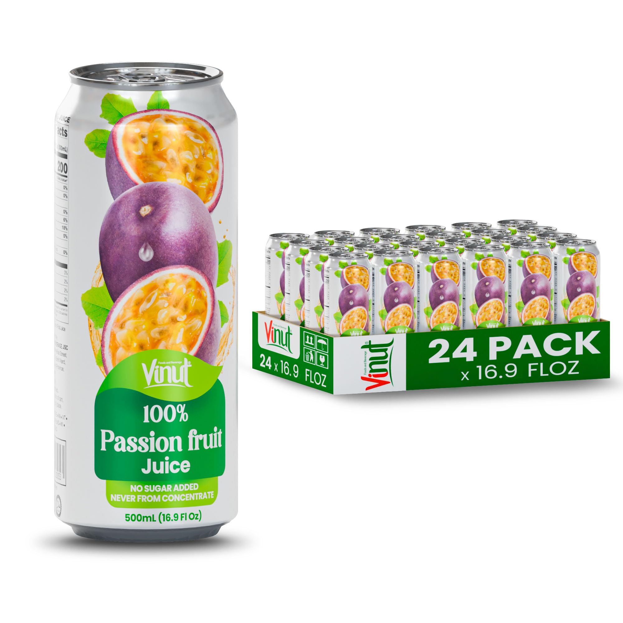 Amazon.com : VINUT 100% Passion Fruit Juice, No Added Sugar, Not