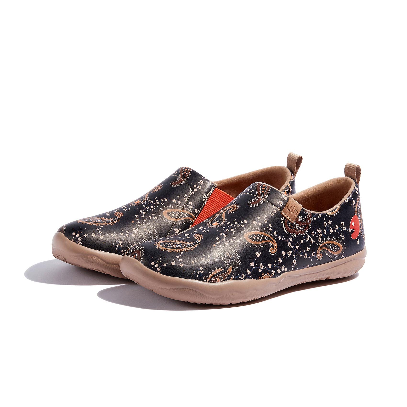 UIN Slip On da Donna Leggero Comfort Flats Sneakers Walking Casual Art Painted Scarpe da Viaggio Simpatico Orso Cuore Caldo Cuenca