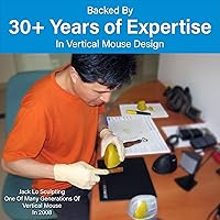 Vista 10 de Evoluent – World's Original Vertical Mouse, Wired Ergonomic Mouse for Right Hand, Medium to Large, Helps with Carpal Tunnel and Wrist Strain
