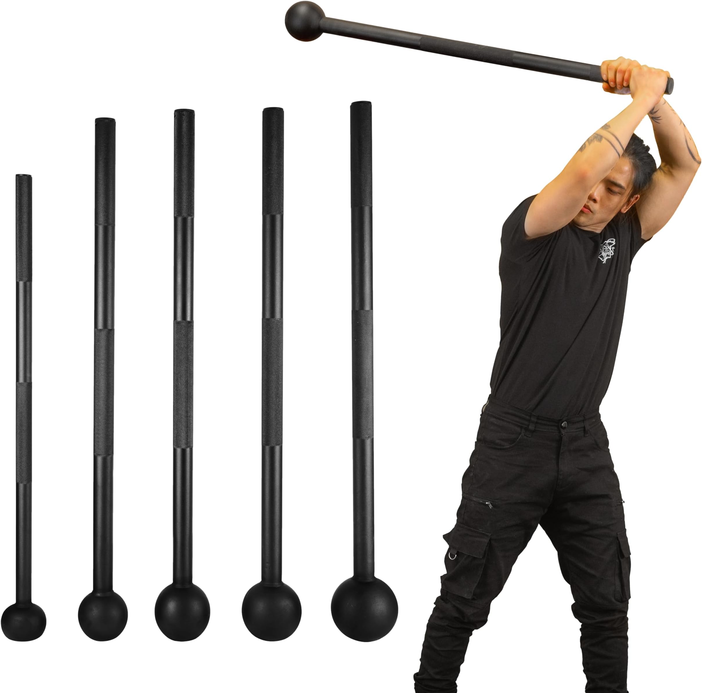 Alloy Steel Mace for Home & Gym Fitness, Weighted Macebell for Strength Training, Shoulder, Grips & Forearms Workouts, (4kg, 6kg, 8kg, 10kg & 12kg)