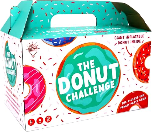 The Donut Challenge  Actividad nocturna divertida familiar fácil de jugar, juego de mesa familiar fácil de aprender para niños y adultos para 2 a 8