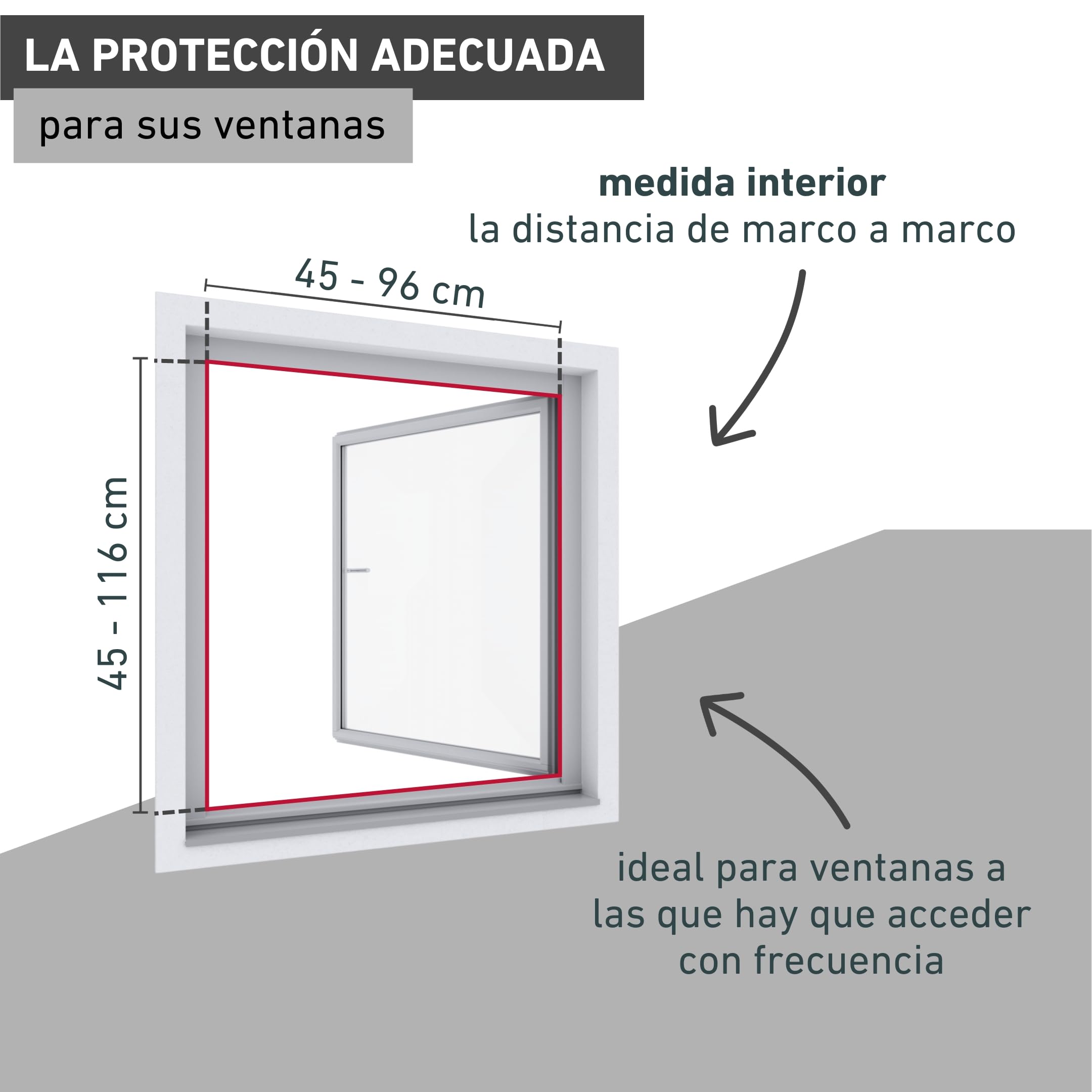 Windhager Expert 03243 - Estor Plisado para Ventana (ultraplano, 100 x 120 cm), Color Gris