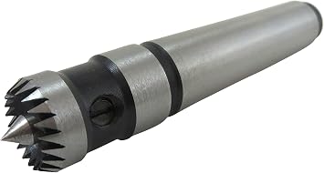 Taytools 605006 5/8 Inch Diameter Multitooth Drive Center Spring-Loaded Point Morse 2 Taper MT2