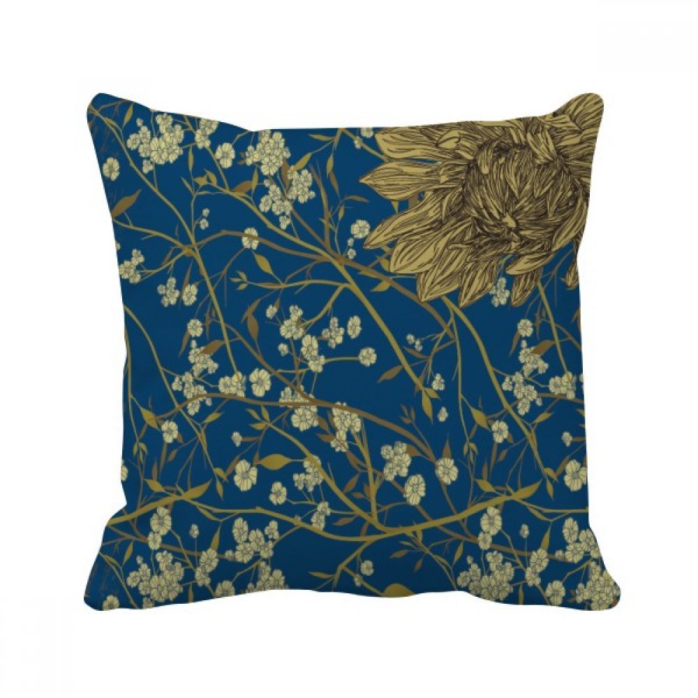 Coussin chrysanthème multicolore 40x40 pour illuminer votre salon et décorer le canapé