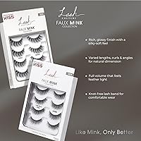 Vista 7 de KISS - Paquete múltiple de pestañas postizas de visón sintético de la colección Lash Couture, “Jubilee”, 10mm, longitudes múltiples, reutilizables