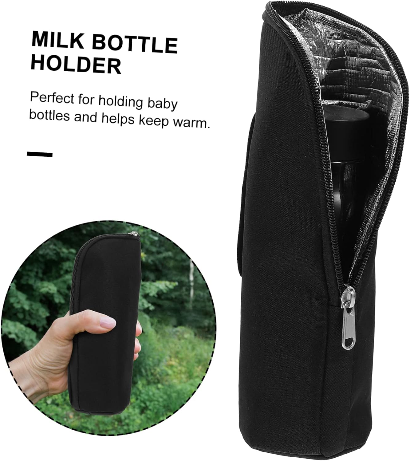 BESPORTBLE Milk Bottle Bag Insulated Bottle Pouch Refined Stitching Sturdy Material