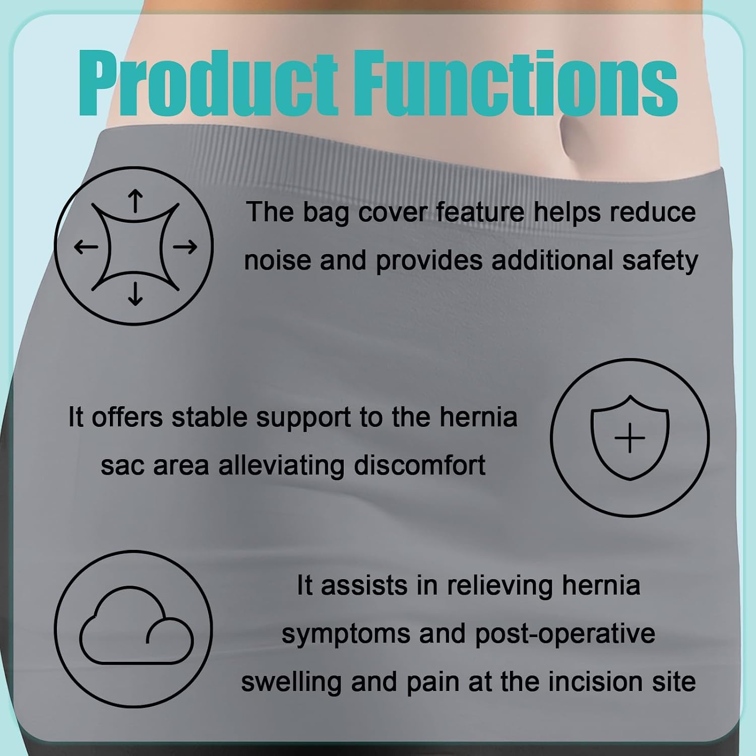 Ostomy Support Garment, Ostomy Wrap for Women, Ostomy Belt for Women Men, Ostomy Bag Covers