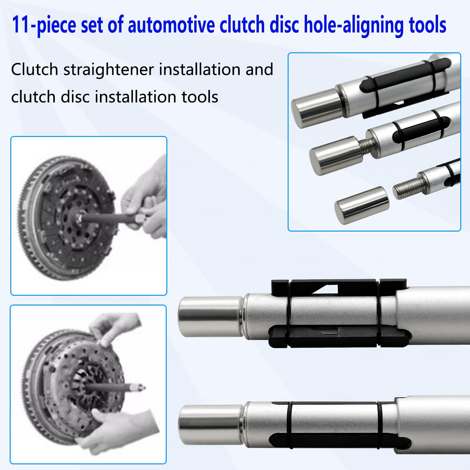 ZKTOOL 11PCS Universale Regolabile Strumento di Allineamento Frizione, Disco Centro Metrico Piastra di Trasmissione