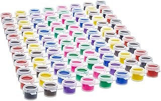 Acrylic Paint Pots for Kids, Classroom, Art and Crafts, 8 Colors (96 Pack)