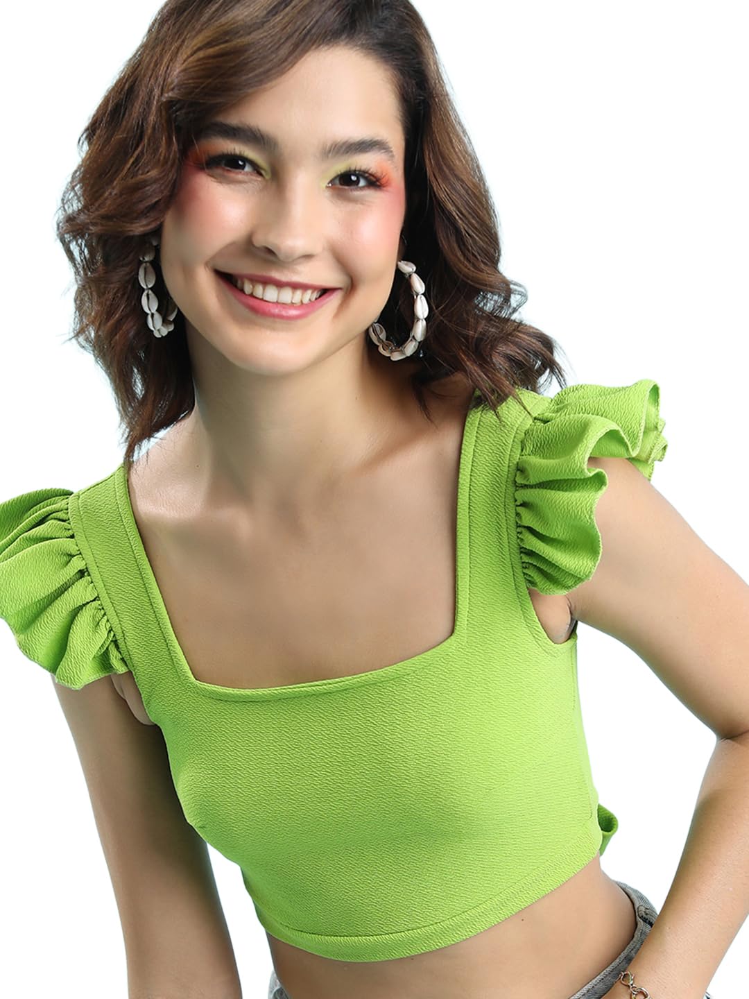 Tokyo Talkies Women’s Solid Regular Fit Tops