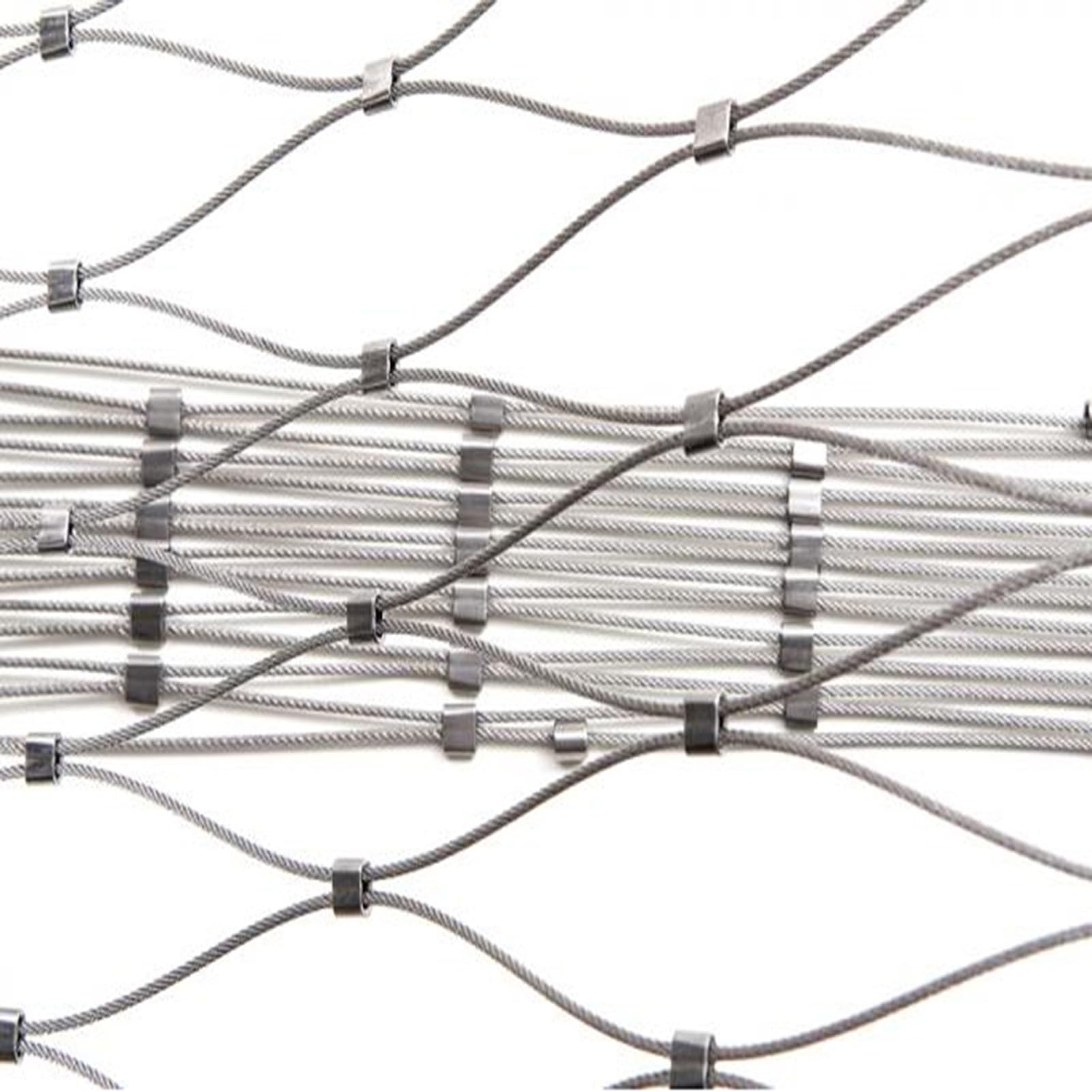 Malla de Cuerda de Acero Inoxidable Flexible, Malla Metalica for Jardin 304 Red de Seguridad Multiuso para Terrazas, Gallinero(10cm,1x3m/3.28x9.84ft)