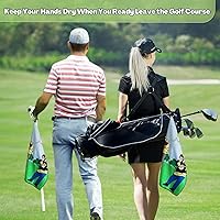 Vista 5 de Toalla de golf divertida, toallas de golf impresas para bolsas de golf con clip, regalo de golf para hombres, esposo, novio, papá, regalos