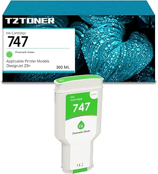 747 Chromatic Green 300-ml Replacement for 747 Ink Cartridge for DesignJet Z9+ Large Format PrintersP2V84A300ml