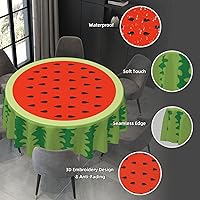 Vista 98 de YETTA YANG Paño de Mesa Redondo de Dulce de Chupachups Gótico en Negro y Blanco de 60 Pulgadas, Cubierta de Mesa Decorativa de Tela para Mesas