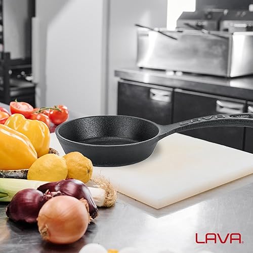 Miniatura 7 de Lava Cookware LV Y STV 12 - Sartén redonda de hierro fundido (4.7 in), color negro