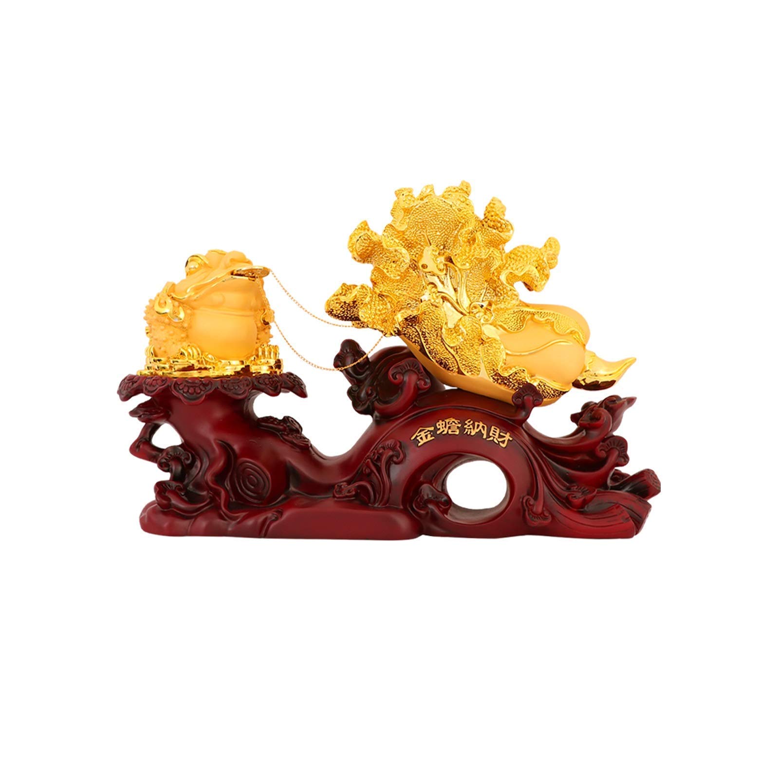 Per scrivania ufficio casa famiglia ornamenti astratti collezione regali figurine arte accessori per la casa decorazione desktop rospo dorato statua decorazione soggiorno scrivania decorazione rospo