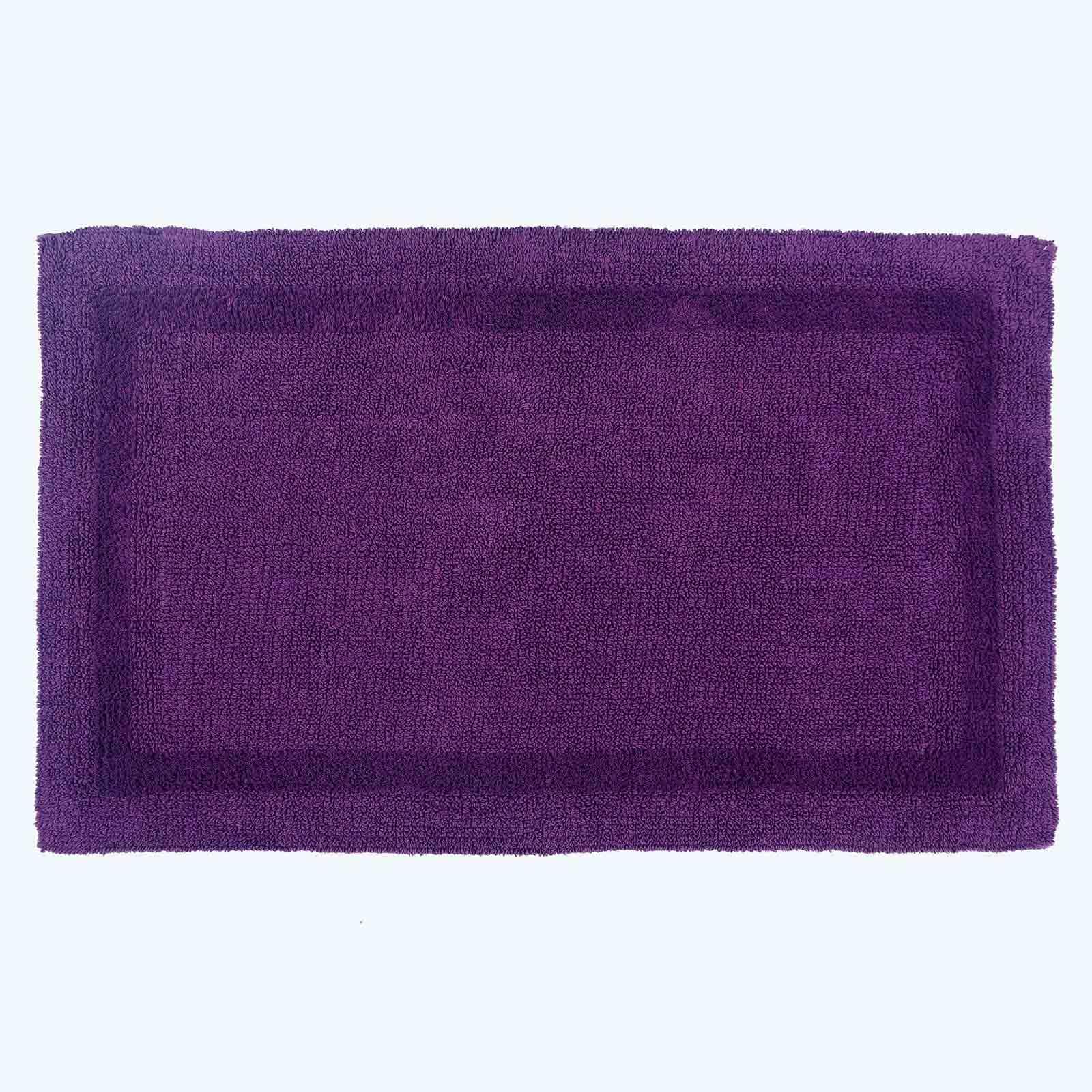 HOMESCAPES Toilet Mat, Luxury 1600gsm Extra Soft 100% Cotton, Reversible Bathroom Mats Non-Slip, Washable, Super Absorbent, Quick-Dry, Raspberry Pink Pedestal Rug for Toilet, 50 x 55 cm — view 106