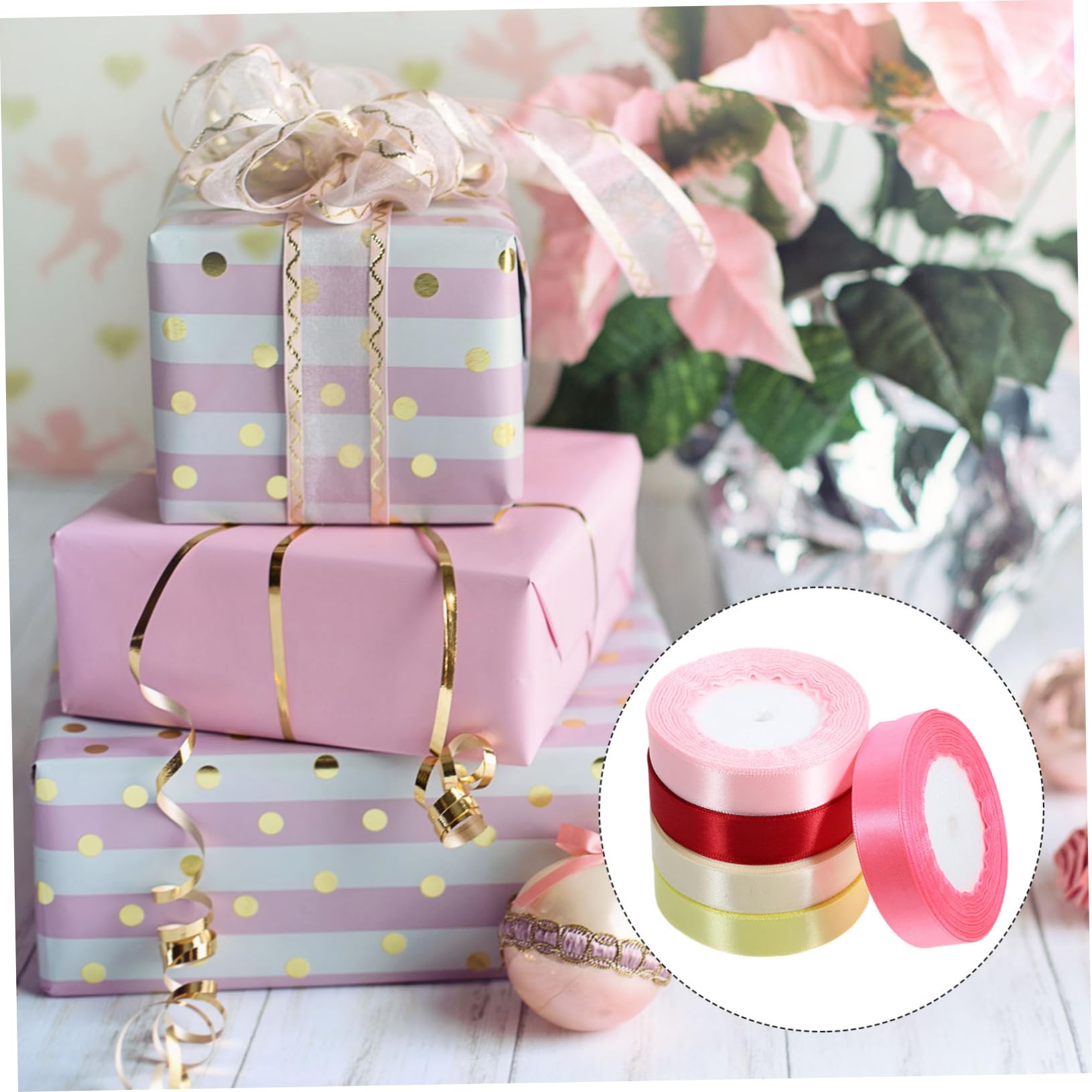 VILLCASE 20rollen Dekorative Geschenkband Farben Für Kreative Geschenkgestaltung Und Partydekoration