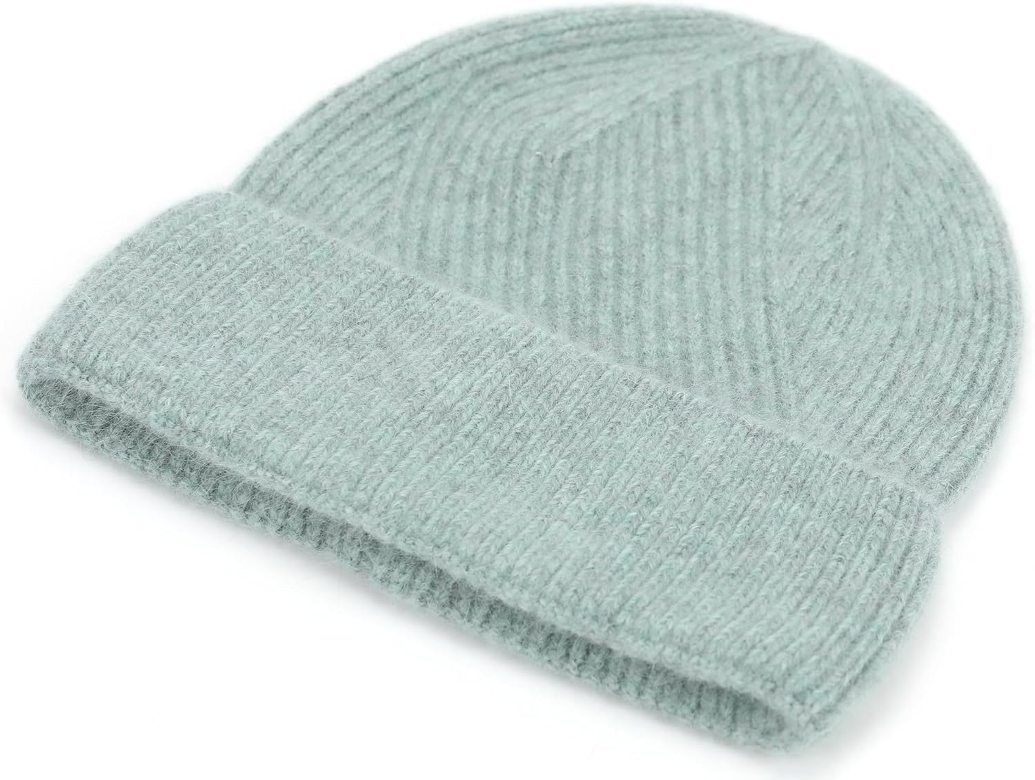 Men & Women Cashmere Blend Beanie Hat Soft Lightweight Warm Winter Ribbed Cuffed & Cuffless Knit Beanie Hat - Image 4